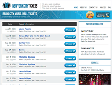 Tablet Screenshot of musichall-ny.com